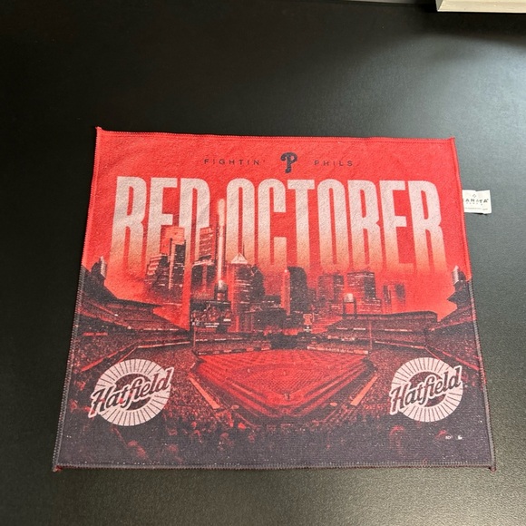 Philadelphia Phillies Red October Rally Towel 2024 MLB Baseball Citizens Bank - Picture 1 of 11